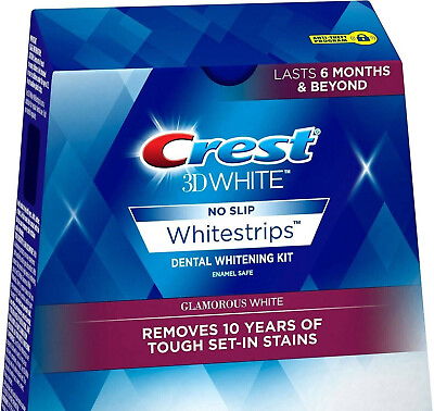 #ad Crest 3D Whitestrips GLAMOROUS WHITE Dental Teeth Strips 7 treatments Exp 12 24 $23.99