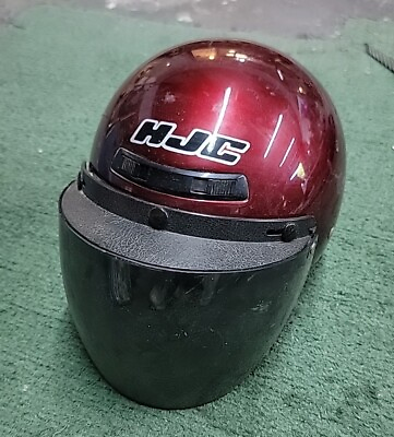 #ad HJC Helmet Reign Model CL 2 DOT Motorcycle Helmet Red Adjustable Chin Strap $39.99