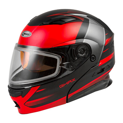 #ad Gmax MD 01S Descendant Matte Red Modular Snow Helmet Adult Sizes MD and 2X $54.99
