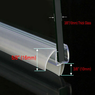 2 Pack Shower Door Bottom Seal Sweep for 3 8quot; Frameless Glass Rail 36 In.L $10.99
