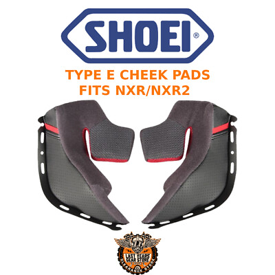 #ad Shoei Type E NXR R120 Cheek Pads Crash Helmet Interior Insert Replacements GBP 29.97