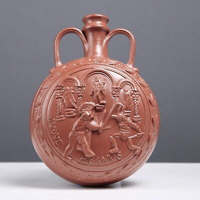Roman Flask of Ludi Gladiatori Roman Pottery for Reenactment Samian Ware $120.00