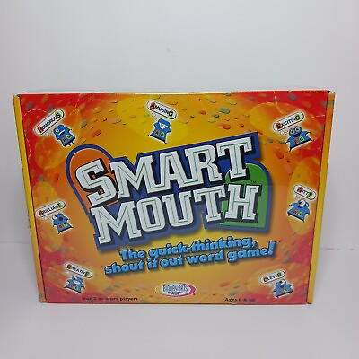 Smart Mouth Game Quick Thinking Shout Out Word Game Binary Arts ThinkFun 2001 $18.25