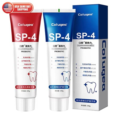 #ad 2pcs SP 4 Probiotic Whitening Toothpaste Brightening Fresh Breath Stain Removing $12.99