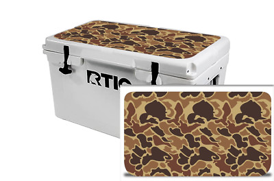 Cooler Wrap Accessories Skin Sticker fits RTIC 45 LID Old School Duck Camo $28.79