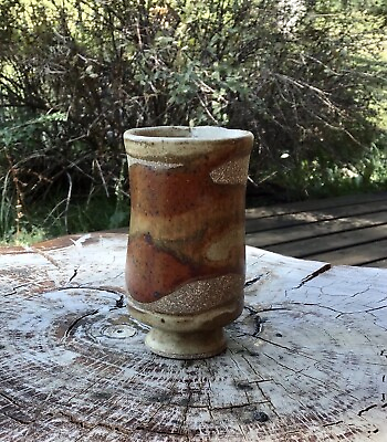 #ad #ad Handmade Stoneware Pottery Rustic Design Small Cup $10.00