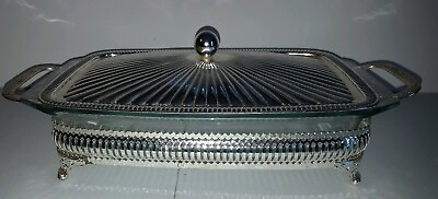 Pyrex Silver Plate Buffet Food Warming Tray $29.99