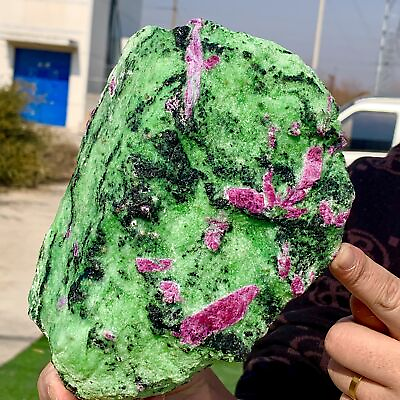 #ad 4.19LB Natural green Ruby zoisite anylite crystal Chakra Healing Energy $359.25