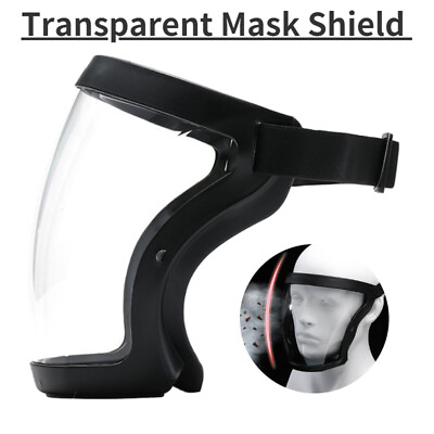 Full Face Super Protective Mask Anti fog Shield Safety Transparent Head Cover $8.99