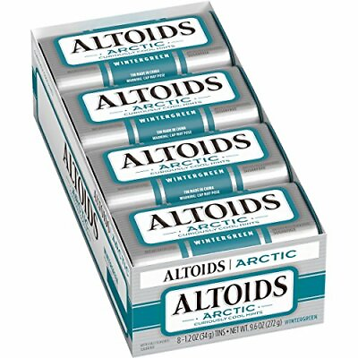 ALTOIDS Artic Mints Wintergreen Singles Size 1.2 Ounce 8 Count Box $21.99