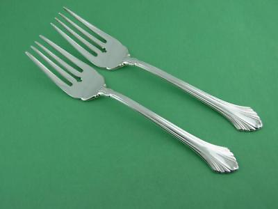 2 Sterling WALLACE Salad Forks FRENCH REGENCY no mono $89.00