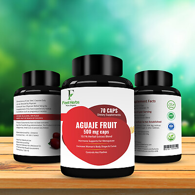 100% Pure Herbal Aguaje Fruit Natural Breast Buttock Hip enhancer capsule $46.90