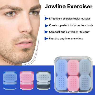 #ad 6x Jawline Exerciser Mouth Jaw Exerciser Fitness Ball Neck Face Trainer Unisex $10.61