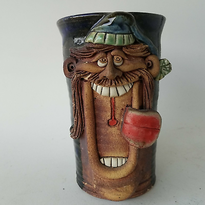 #ad Big Mouth Tongue Out Face Figural Mug $40.60