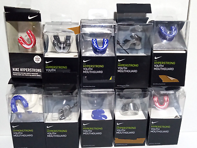 #ad 10 NIKE HyperStrong Youth Football Mouthguards Open Box $99.95