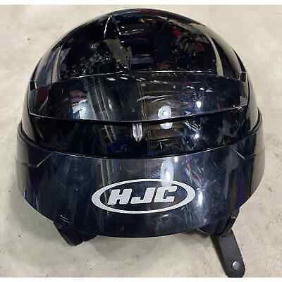 #ad #ad HJC Helmet FS 3 Motorcycle Visor Racing Glossy Black Snell Approved DOT Siz $46.07