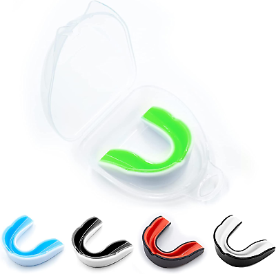 #ad 5 Pack Kids Youth Mouth Guard for Sports Child Teen Athletic Mouthguard w Case $19.95