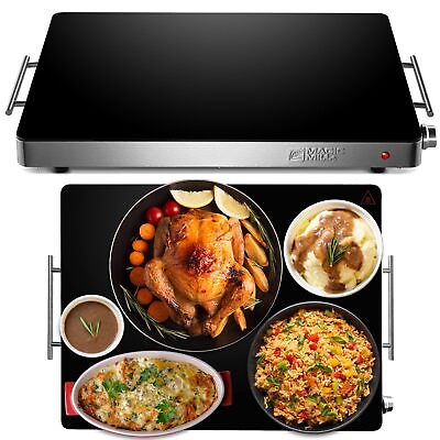 #ad Extra Large Food Warmer for Parties Electric Server Warming Tray Hot Plate... $84.29