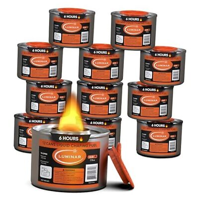 #ad Resealable Wick Chafing Fuel Cans 12 Pack 6 Hour Premium 6 HOUR Pack of 12 $38.24