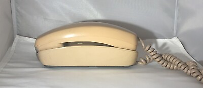 #ad #ad ROTARY DIAL DESK TELEPHONE tan beige cream ITT BELL western electric 1980s $14.99
