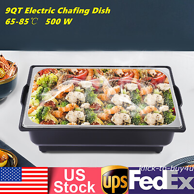 #ad Chafing Dish Electric Food Warmer Buffet Server 9L Adjustable Temperature 500W $91.77