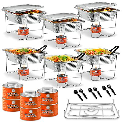 #ad Disposable Chafing Dish Buffet Set Foldable Rack for Storage Convenience 6 ... $51.87