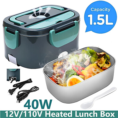 Heating Lunch Box Food Heater Portable Lunch Containers Electric Warming Bento $28.19