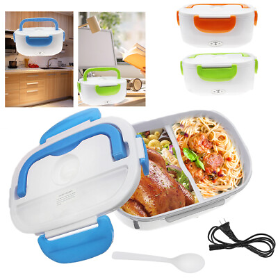 #ad #ad Electric Heated US Plug Heating Lunch Box Bento Travel Food Warmer 110V Plastic $19.66