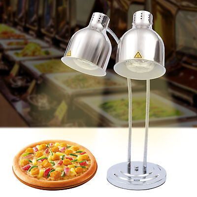 #ad Commercial Heat Lamp Food Warmer Stand 2 Bulbs french Fried Food Warmer 250W USA $188.53