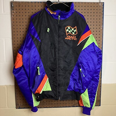 #ad #ad Vintage 90s ARCTIC CAT snowmobile jacket Size LT Thinsulate 2 LAYER team racing $49.80