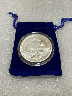 2oz Double Eagle Flag IN GOD WE TRUST .999 SILVER BULLION CAPSULE amp; GIFT POUCH $69.99
