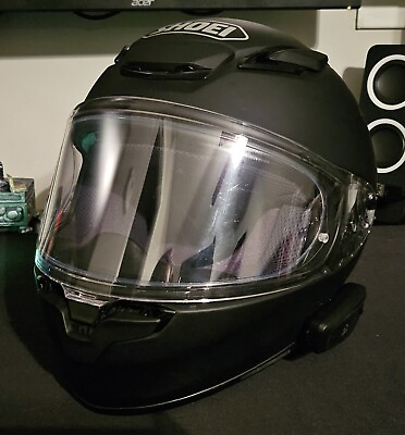 #ad #ad Shoei RF 1400 Matte Black Helmet With Cardo Freecom 1 And Pinlcok Installed $380.00