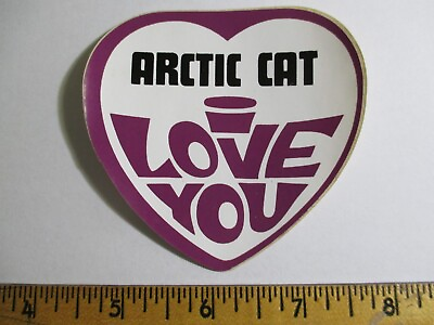 #ad #ad Artic Cat Sticker Snowmobile Snow Machine Vintage Original 70#x27;s 3 x 3 Inches $5.00