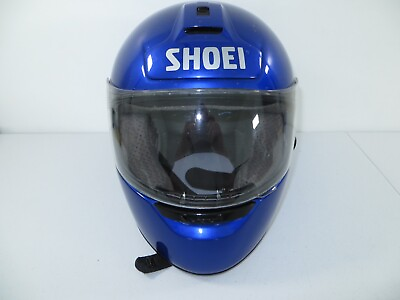 #ad SHOEI RF 800 Glossy Blue Full Face Motorcycle Helmet DOT Snell Size Large W Bag $49.99