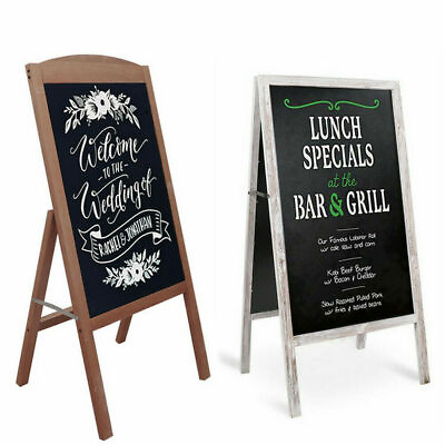 #ad Wood Frame Cafe Restaurant Bar Sidewalk Chalkboard Easel Menu Wedding Sign Board $25.92