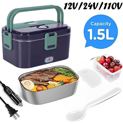Heating Lunch Box 12V Car Portable Food Electric Heater Warmer For Truck Office. $38.98