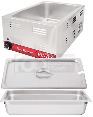#ad FULL SIZE Electric 4quot; PAN SPOON LID Countertop Slotted Food Warmer Commercial $213.07