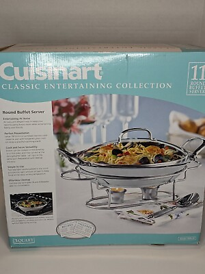 #ad #ad Cuisinart 11quot; Round Buffet Server Stainless Steel $40.00