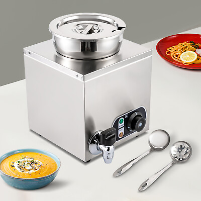 #ad 4L Electric Commercial Soup Warmer 4.2Qt Food Warmer Adjustable Temp 30 85°C $103.55