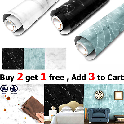 Marble Contact Paper Self Adhesive Peel amp; Stick Wallpaper PVC Kitchen Countertop $10.95