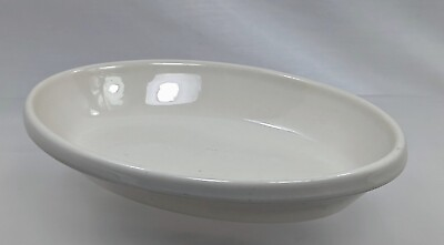 Vintage Buffalo China 0403M Small White Oval Dish 6 1 2” Farmhouse Soap Dish $9.09