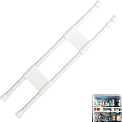 #ad RVGUARD Double RV Refrigerator Bar Adjustable Fridge Tension Rod Holds Food and $11.94