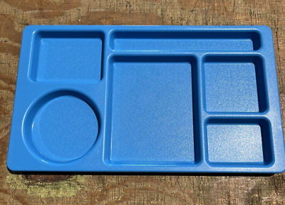 #ad Cambro 915CW Blue 6 Compartment Divider Tray Set of 10 $19.55