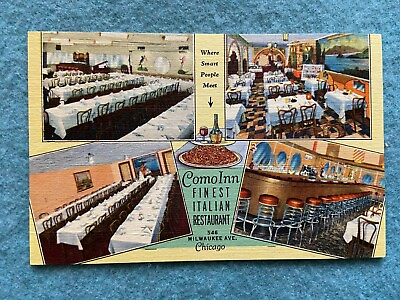 #ad #ad Como Inn Finest Italian Restaurant Milwaukee Ave Chicago Vintage Postcard $5.99