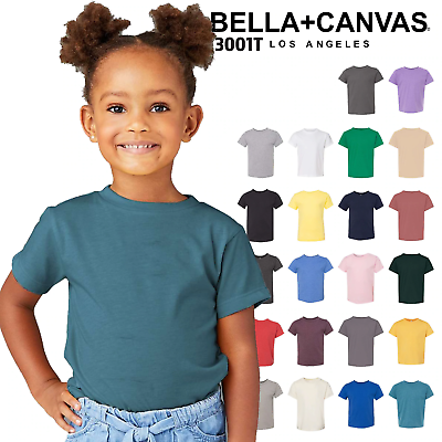 #ad Bella Canvas Toddler Jersey Short Sleeve T Shirt 3001T $9.50