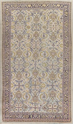 #ad #ad Pre 1900 Antique Vegetable Dye Sultanabad Area Rug Hand knotted LIGHT BLUE 8x13 $3743.00