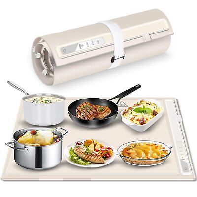 #ad Silicone Electric Heating Tray: Roll Up Food Warming Mat Food Warmers for Buf... $86.48