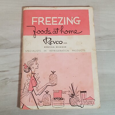 #ad 1956 Revco Food Freezer Chill Chest Instruction Care Book Freezing Food At Home $12.99