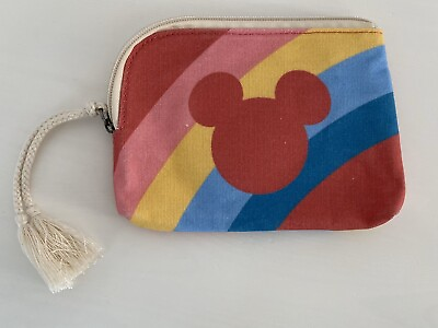 #ad DISNEY X JUNK FOOD TARGET MICKEY amp; MINNIE MOUSE TRAVEL COSMETICS BAG COIN PURSE $11.00