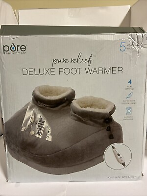 #ad Pure Enrichment PureRelief Deluxe Electric Foot Warmer Open Box $20.00